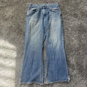 Abercrombie & Fitch‎ Jeans Womens 30 Blue Flared Medium Wash Denim Solid Zip